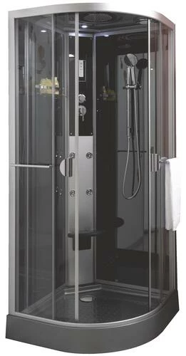 Cabine De Douche Hydromassante Ned 1/4 Cercle 90 - Montage Sans Silicone 3 Cabine De Douche Hydromassante Ned 1/4 Cercle 90 - Montage Sans Silicone