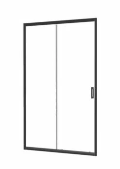 Paroi De Douche Coulissante NAPA 6mm 140 Cm Alu Noir Mat - Prix Net Livré Chez Vous -