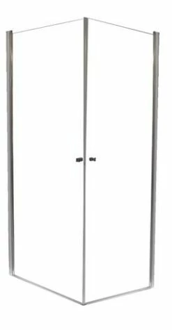 Paroi De Douche Accée D’angle FRISCO 6mm 90 X 90 Cm Chromé - Prix Net Livré Chez Vous -