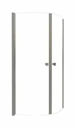 Paroi De Douche Accée D’angle FRISCO 6mm 1/4 Rond X 90 Cm Chromé - Prix Net Livré Chez Vous -