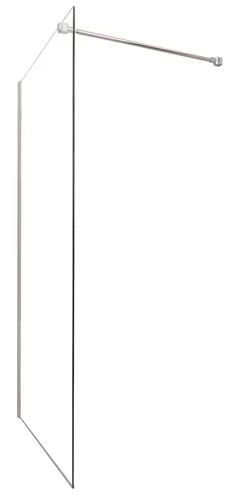 Paroi De Douche Fixe Italienne 8mm Transparent 100 Cm Chromé - Prix Net Livré Chez Vous -