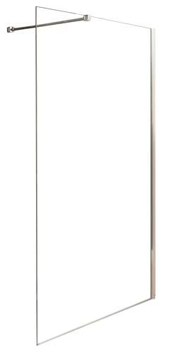 Paroi De Douche Fixe Italienne 8mm Transparent 120 Cm Chromé - Prix Net Livré Chez Vous -