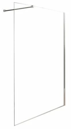 Paroi De Douche Fixe Italienne 8mm Transparent 140 Cm Chromé - Prix Net Livré Chez Vous -