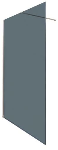 Paroi De Douche Fixe Italienne 8mm Fumée 120 Cm Chromé - Prix Net Livré Chez Vous -