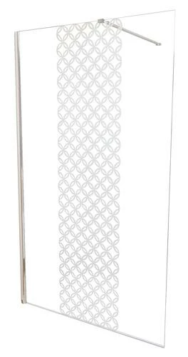 Paroi De Douche Fixe Taila 8mm Sérigraphie 100 Cm Chromé - Prix Net Livré Chez Vous - 3 Paroi De Douche Fixe Taila 8mm Sérigraphie 100 Cm Chromé - Prix Net Livré Chez Vous -