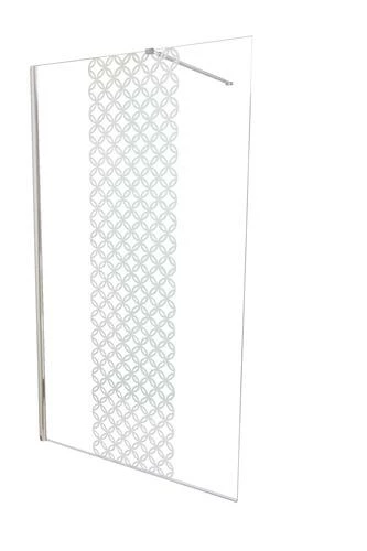 Paroi De Douche Fixe Taila 8mm Sérigraphie 120 Cm Chromé - Prix Net Livré Chez Vous - 3 Paroi De Douche Fixe Taila 8mm Sérigraphie 120 Cm Chromé - Prix Net Livré Chez Vous -
