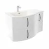 Meuble Lavabo FROLLO Blanc Largeur 90cm à Suspendre -Accueil Salle De Bain Vente aqua237a