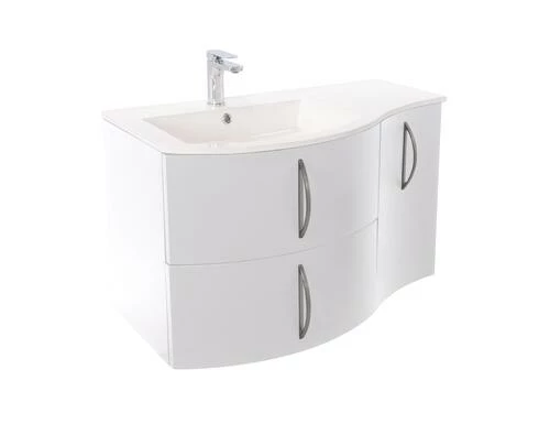 Meuble Lavabo FROLLO Blanc Largeur 90cm à Suspendre 3 Meuble Lavabo FROLLO Blanc Largeur 90cm à Suspendre