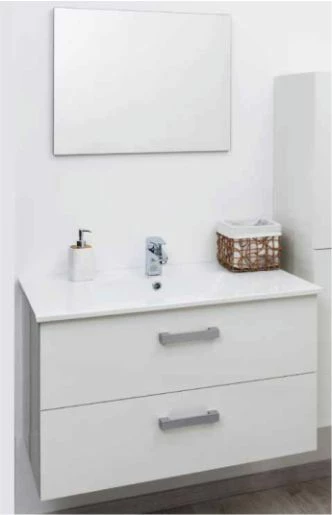 Meuble Lavabo SYVA Blanc Largeur 60cm à Suspendre - Prix Net Livré Chez Vous - 3 Meuble Lavabo SYVA Blanc Largeur 60cm à Suspendre - Prix Net Livré Chez Vous -