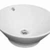 Vasque AMALFI Blanc Ø42,5x18 Céramique -Accueil Salle De Bain Vente aqua360a