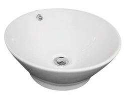 Vasque AMALFI Blanc Ø42,5x18 Céramique