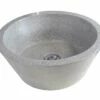 Vasque BLOOM Gris Ciment Ø40x15 Terrazzo<