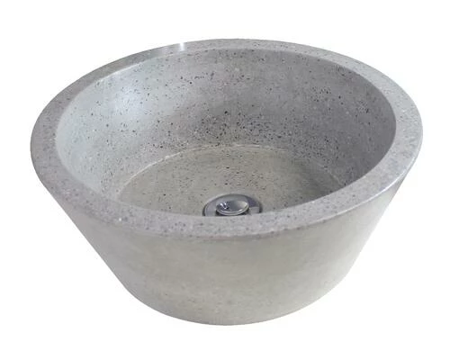 Vasque BLOOM Gris Ciment Ø40x15 Terrazzo< 3 Vasque BLOOM Gris Ciment Ø40x15 Terrazzo<