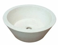 Vasque BLOOM Pierre - Crème Ø40x15 Terrazzo