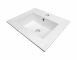 Vasque KIO Blanc Largeur Cm En Céramique à Encastrer<