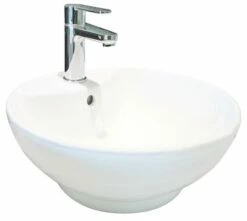 Vasque PORTOFINO Céramique Blanc Ø43,5x16,5 à Poser