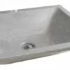 Vasque TAMARA Gris Ciment 50x37cm En Terrazzo -Accueil Salle De Bain Vente aqua376a
