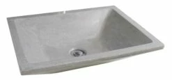 Vasque TAMARA Gris Ciment 50x37cm En Terrazzo