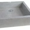 Vasque TIMBRE Gris Ciment 40x40cm à Poser -Accueil Salle De Bain Vente aqua379a