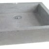 Vasque TIMBRE Gris Ciment 60x40cm à Poser -Accueil Salle De Bain Vente aqua380a