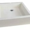 Vasque TIMBRE Pierre Crème 40x40cm à Poser 1 Vasque TIMBRE Pierre Crème 40x40cm à Poser -Accueil Salle De Bain Vente aqua381a