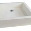 Vasque TIMBRE Pierre Crème 60x40cm à Poser -Accueil Salle De Bain Vente aqua382a