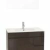 CAISSON NINA 080 MARRON+PLAN< -Accueil Salle De Bain Vente aqua435