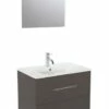 MBLE TANARO LAQUE 080CM GRIS 1 MBLE TANARO LAQUE 080CM GRIS -Accueil Salle De Bain Vente aqua451
