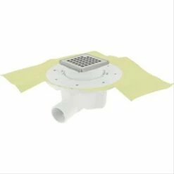 Siphon Nicoll Pour Sols à Carreler Horizontale Ø F40 Et M50 Grille 10x10 Cm