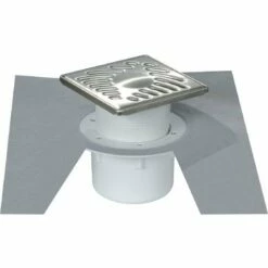 Siphon Nicoll Pour Sols à Carreler Verticale Ø 50/63 Grille 15x15 Cm