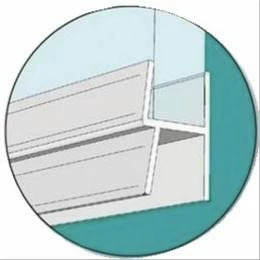 Baguette PVC Pour Bas De Porte De Douche, Joint Double Lèvre 1m 3 Baguette PVC Pour Bas De Porte De Douche, Joint Double Lèvre 1m