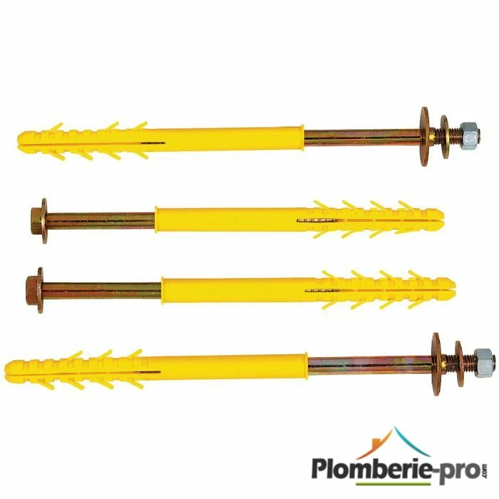 Cheville Fixation Chauffe-eau Pour Plaque Plâtre+polystyrène Ø12X240 Vendues Par 4 3 Cheville Fixation Chauffe-eau Pour Plaque Plâtre+polystyrène Ø12X240 Vendues Par 4