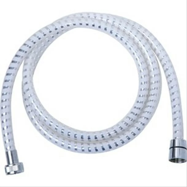 Flexible PVC Décor Annelé, Semi-lisse, Blanc Chromé, 1,5m FF1/2’’ 3 Flexible PVC Décor Annelé, Semi-lisse, Blanc Chromé, 1,5m FF1/2’’