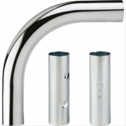 Kit D’angle En Laiton Chromé, 1 Coude Et 2 Manchons