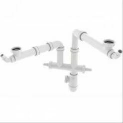 Tubulure Universelle ’’Connectic’’ 2 Bacs Avec Siphon Valentin