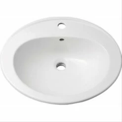 Vasque Céramique à Encastrer Bastia 56x48 Cm Allia NF