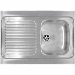 Evier Inox à Poser 1 Cuve & 1 égouttoir FRANKE 600x800mm