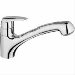 Mitigeur évier à Douchette Bec Coulé Orientable Eurodisc Grohe
