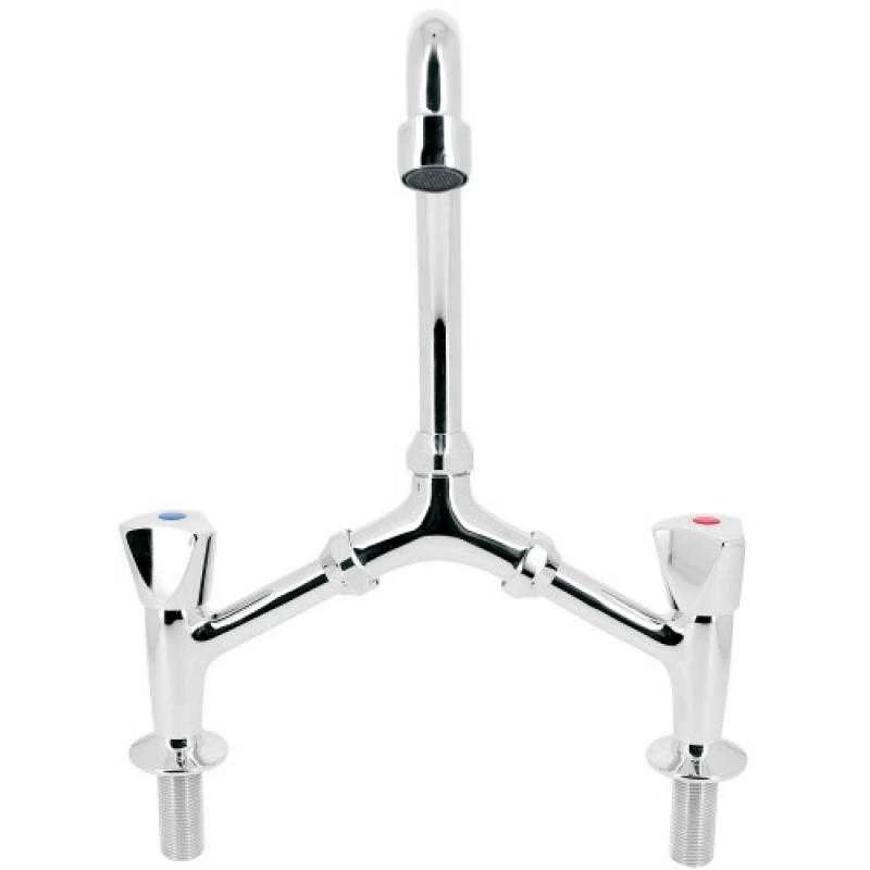 Mélangeur De Rénovation évier 2 Trous - Bec Col De Cygne- Queues De 45mm 3 Mélangeur De Rénovation évier 2 Trous - Bec Col De Cygne- Queues De 45mm