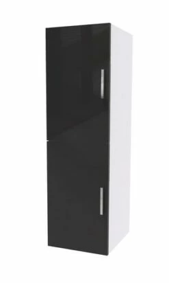 Colonne à Suspendre LOVA Noir Laqué 30cm