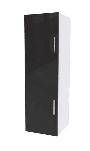 Colonne à Suspendre LOVA Noir Laqué 30cm 3 Colonne à Suspendre LOVA Noir Laqué 30cm