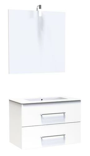 Meuble Caisson à Suspendre LOVA 80cm Blanc 3 Meuble Caisson à Suspendre LOVA 80cm Blanc