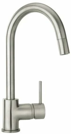 Mitigeur évier Douchette Nickel Mat Rond’O