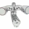 Robinet Mélangeur Bain-douche Chrome - Entraxe 120mm 1 Robinet Mélangeur Bain-douche Chrome - Entraxe 120mm -Accueil Salle De Bain Vente s1406 120a