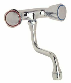 Robinet Mélangeur D’évier Mural Chrome - Entraxe Spécial 100mm