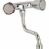 Robinet Mélangeur D’évier Mural Chrome - Entraxe Spécial 110mm 2 Robinet Mélangeur D’évier Mural Chrome - Entraxe Spécial 110mm -Accueil Salle De Bain Vente s1409 110a