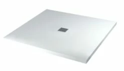 Receveur De Douche Résine De Synthèse Mina Blanc 100x100 - Elmer