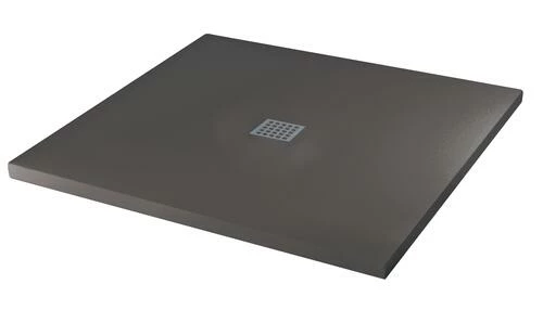 Receveur De Douche Résine De Synthèse Mina Gris Anthracite 100x100 - Elmer 3 Receveur De Douche Résine De Synthèse Mina Gris Anthracite 100x100 - Elmer
