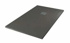 Receveur De Douche Résine De Synthèse Mina Gris Anthracite 100x140 - Elmer