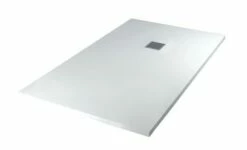 Receveur De Douche Résine De Synthèse Mina Blanc 100x140 - Elmer